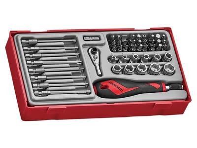 Teng TTMDQ49 Bit & Quick Chuck Driver Set, 49 Piece - 1/4in Drive (5020385064027) TENTTMDQ49
