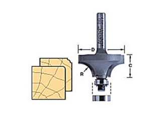Trend 46/115 x 1/4 TCT Bearing Guided Ovolo & Round Over 1.6mm Radius (5027654021682) TRE4611514TC