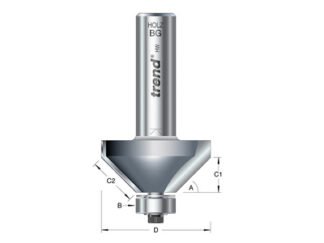 Trend 46/360 x 1/2 TCT Bearing Guided Chamfer 45 degrees 35.1 x 12mm (5027654026304) TRE4636012TC