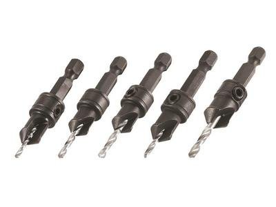 Trend CraftPro Quick-Release Countersink Set, 5 Piece (5027654073629) TRECRQRCSET5