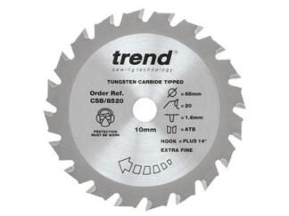 Trend CraftPro Mini Saw Blade 85 x 10mm x 20T (5027654062319) TRECSB8520