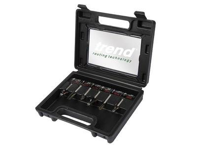 Trend 1/4in TCT Router Cutter Set, 6 Piece (5027654051320) TRESET6PC14