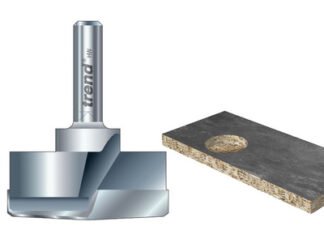 Trend T421/35 x 1/4 TCT Hinge Sinking Bit 35mm Diameter (5027654020852) TRET4213514T