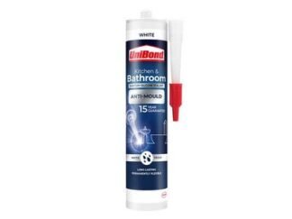 Unibond Anti-Mould Kitchen & Bathroom Sealant Cartridge White 274g (4015000437295) UNI2079356