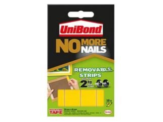 Unibond No More Nails Removable Pads 19mm x 40mm (Pack of 10) (5010383051341) UNI781739