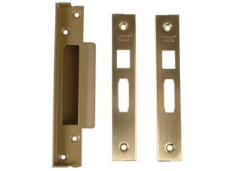 Union StrongBOLT 2200 Mortice Sashlock Rebate Kit 13mm Polished Brass Box (5011802130784) UNNJ2200R05P