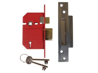 Union StrongBOLT 2200S BS 5 Lever Mortice Sashlock Satin Chrome 68mm Box (5011802129092) UNNJ2200SC25