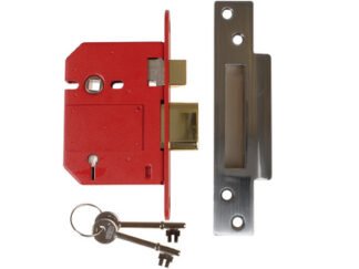 Union StrongBOLT 2200S BS 5 Lever Mortice Sashlock Satin Chrome 81mm Box (5011802129115) UNNJ2200SC30