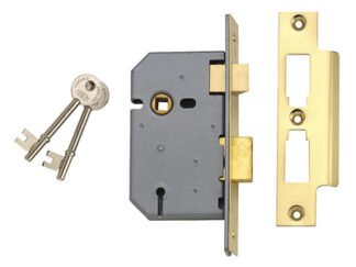 Union 2277 3 Lever Mortice Sashlock Satin Chrome 77.5mm 3in Visi (5011802000667) UNNY2277SC30