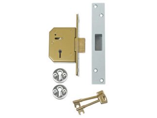 Union 3G115 C Series 5 Lever Deadlock 67mm 2.5in Satin Chrome (5011783000854) UNNV3G115C67