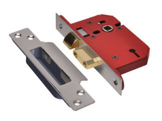 Union StrongBOLT 2203S 3 Lever Mortice Sashlock Stainless Steel 68mm 2.5in Visi (5011802175372) UNNY2203SS25