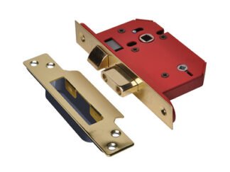 Union StrongBOLT 22WCS Mortice Bathroom Lock Polished Brass 81mm 3in Visi (5011802175853) UNNY22WCPB30