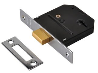 Union ES-DL Essentials 3 Lever Mortice Deadlock Chrome 79mm 3in Visi (5011802171138) UNNYESDLCH30