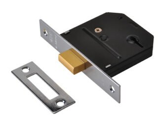 Union ES-DL Essentials 3 Lever Mortice Deadlock Polished Brass 79mm 3in Visi (5011802171114) UNNYESDLPB30