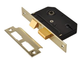 Union ES-SL Essentials 3 Lever Mortice Sashlock Polished Brass 65mm 2.5in Visi (5011802171022) UNNYESSLPB25