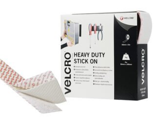 Velcro Brand Heavy-Duty Stick On Tape 50mm x 5m White (5030610602443) VEL60244