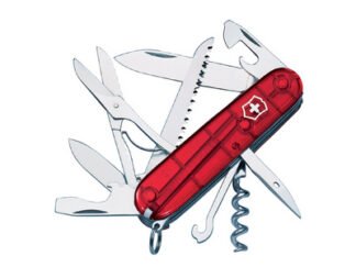 Victorinox Huntsman Swiss Army Knife Translucent Red Blister Pack (7611160106230) VICHUNTJRDB