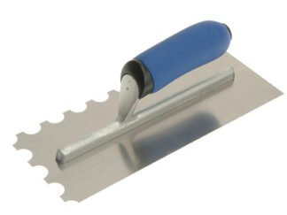 Vitrex Professional Stainless Steel Adhesive Trowel Round Notches 20mm (5011204602407) VIT102906