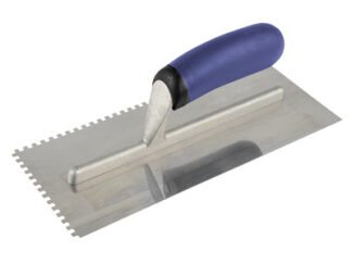 Vitrex Professional Stainless Steel Adhesive Trowel Square Notches 4mm (5011204614820) VIT102970