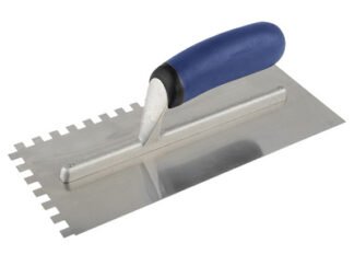 Vitrex Professional Stainless Steel Adhesive Trowel Square Notches 8mm (5011204614837) VIT102971
