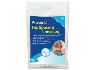 Vitrex Long Leg Spacer 3mm (Pack 1500) (5011204614493) VITLLS31500