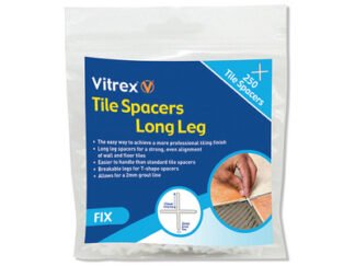Vitrex Long Leg Spacer 4mm (Pack 250) (5011204614516) VITLLS4250