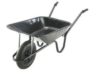 Walsall 85L Black Contractor Heavy-Duty Builders Wheelbarrow (5036610000159) WALCBPDD