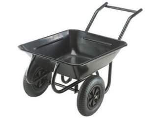 Walsall 175L Contractor Twin Wheelbarrow (5036610000890) WALCONTWPBDD *Restrictions - See Description*