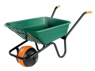 Walsall 90L Green Polypropylene Wheelbarrow - Duraball (5036610001552) WALDBGRPPDD