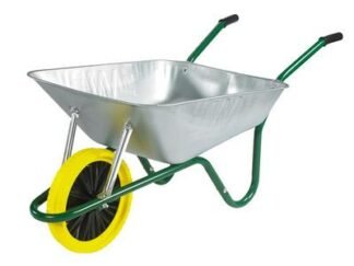 Walsall 85L Galvanised Easi-Load Builders Wheelbarrow - Puncture Proof (5036610001194) WALEAGVPPDD