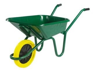 Walsall 90L Green Heavy-Duty Endurance Wheelbarrow - Puncture Proof (5036610001378) WALEGPPDD *Restrictions - See Description*