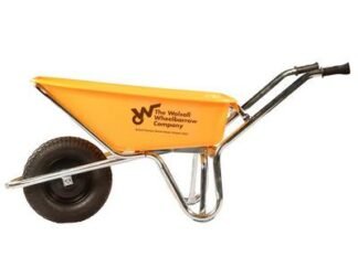 Walsall 120L Phoenix Super Heavy-Duty HDPE Wheelbarrow - Pneumatic (5036610002429) WALPHXYP *Restrictions - See Description*