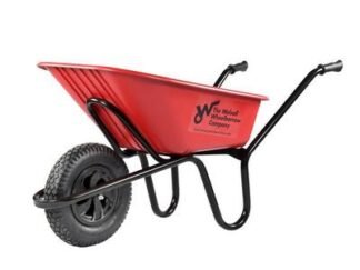 Walsall 120L Ranger Heavy-Duty HDPE Wheelbarrow - Pneumatic (5036610002450) WALRANHDRP *Restrictions - See Description*