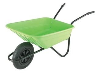 Walsall 90L Lime Polypropylene Wheelbarrows (5036610000463) WALSHLIMP *Restrictions - See Description*