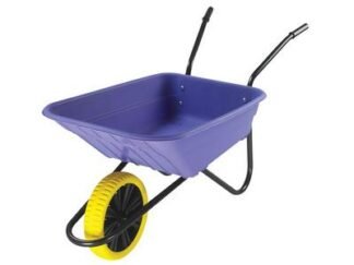 Walsall 90L Lilac Polypropylene Wheelbarrow - Puncture Proof (5036610001415) WALSHLIPPDD *Restrictions - See Description*