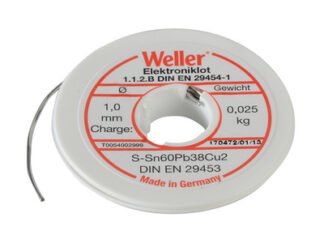 Weller EL60/40-25 Electronics Solder with Resin Core 25g (4003019000371) WEL54002999