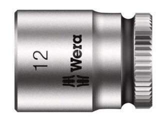 Wera Zyklop Socket 1/4in Drive 12mm (4013288120182) WER003511