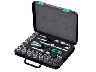 Wera 8100 SB 2 Zyklop Speed Ratchet & Socket Set of 43 Metric 3/8in Drive (4013288121141) WER003594