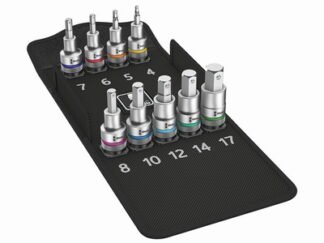 Wera 8740 C HF 1 Zyklop Bit Socket Set 1/2in Drive Holding Function, 9 Piece (4013288184283) WER004201