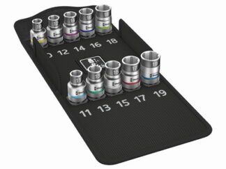 Wera 8790 HMC HF 1 Zyklop Socket Set 1/2in Drive Holding Function, 10 Piece (4013288184238) WER004203