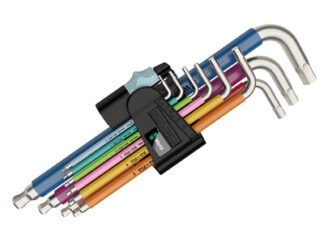 Wera 3950 SPKL/9 SM Hex-Plus Stainless Steel L-Key Set, 9 Piece (1.5-10mm) (4013288185211) WER022669