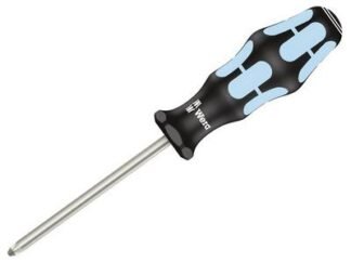 Wera Kraftform Plus 3355 Stainless Steel Screwdriver Pozidriv Tip PZ2 x 100mm (4013288107459) WER032032