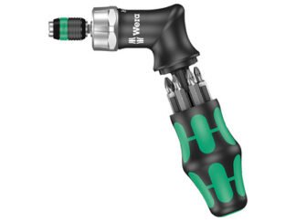 Wera KK Pistol RA High Torque Ratchet Screwdriver & 6 Bits (4013288180360) WER051030