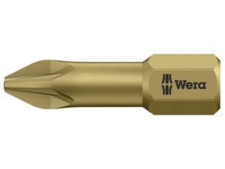 Wera 855/1 TH Pozidriv Torsion Bits PZ1/PZ2/PZ3 x 25mm (Card 3) (4013288029669) WER073373