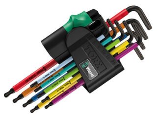 Wera 967/9 TX BO Multicolour 1 SB L-Key Set of 9 (TX8-TX40) (4013288170125) WER073599