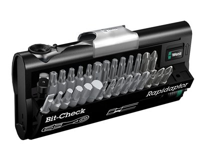 Wera 8001A Bit Ratchet Bit Check Set 31 Piece Metric 1/4in Drive (4013288144652) WER073640