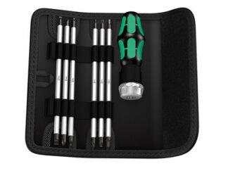 Wera Kraftform Kompakt RA SB Vario Ratchet Bit Holder Set 7 Piece (4013288156266) WER073665