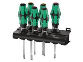 Wera Kraftform Plus Lasertip 335/350/355/6 Screwdriver Set, 6 Piece (4013288041616) WER105622