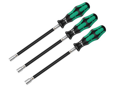Wera Kraftform 391/3 Nutspinner Flexible Shaft Set of 3 (6/7/8mm) (4013288169860) WER135311