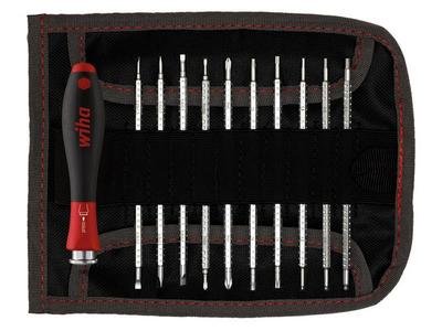 Wiha SYSTEM 4 SoftFinish® Interchangeable Screwdriver Set, 12 Piece (4010995278205) WHA27820